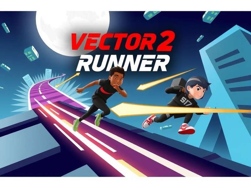 Vector 2 Runner Legend Game Banner